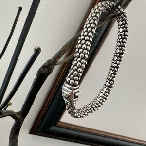 Lagos Silver Beaded Bracelet Large